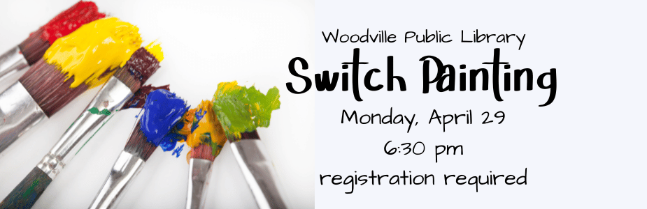 Switch Painting, Monday, April 29 at 6:30 pm
